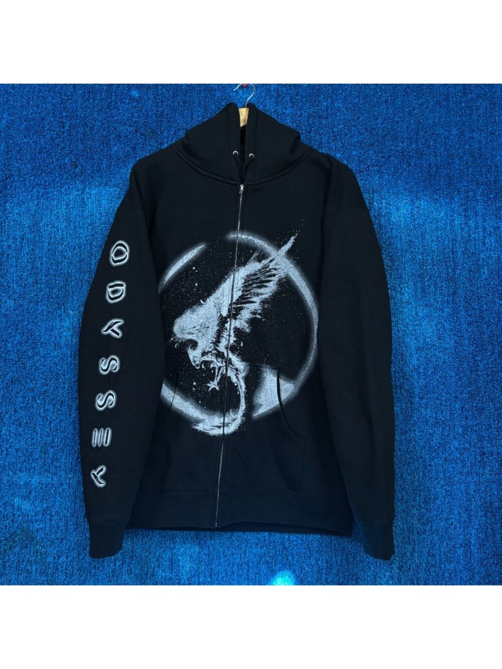 Illenium Odyssey Album Art Oversized EDM DJ Zip-Up Hoodie L